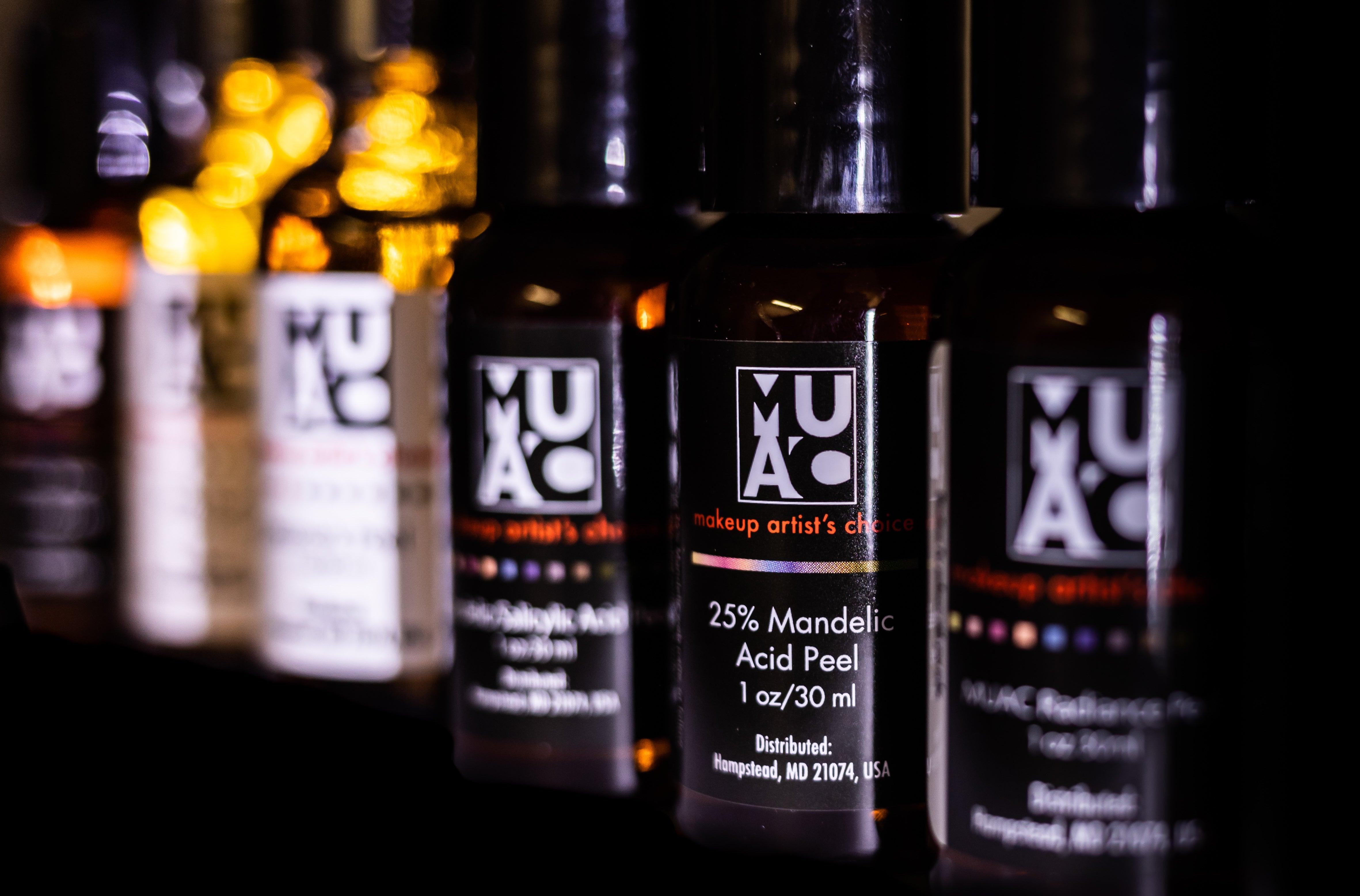 Row of home chemical peels