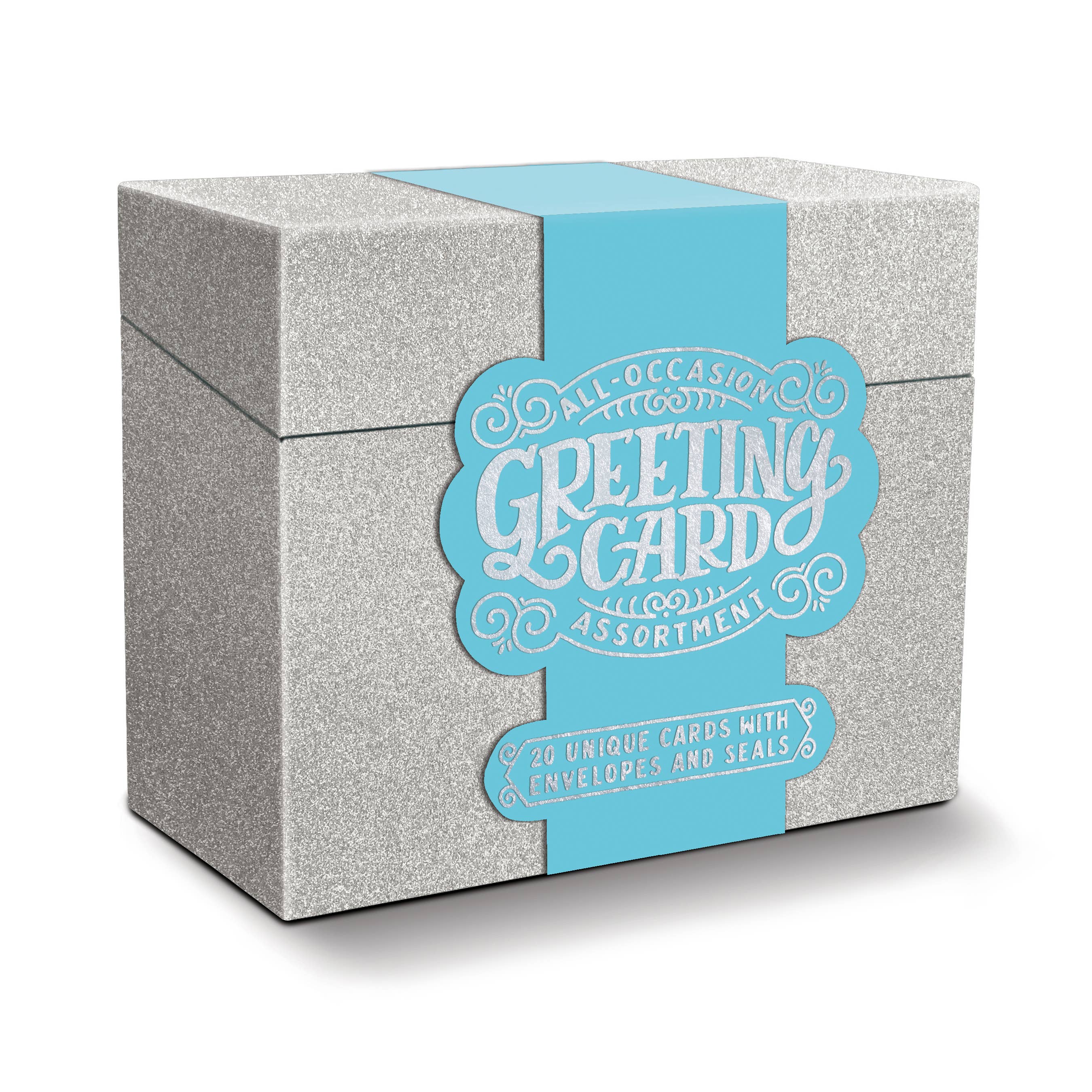 All-Occasion Greeting Card Assortment - Silver Glitter