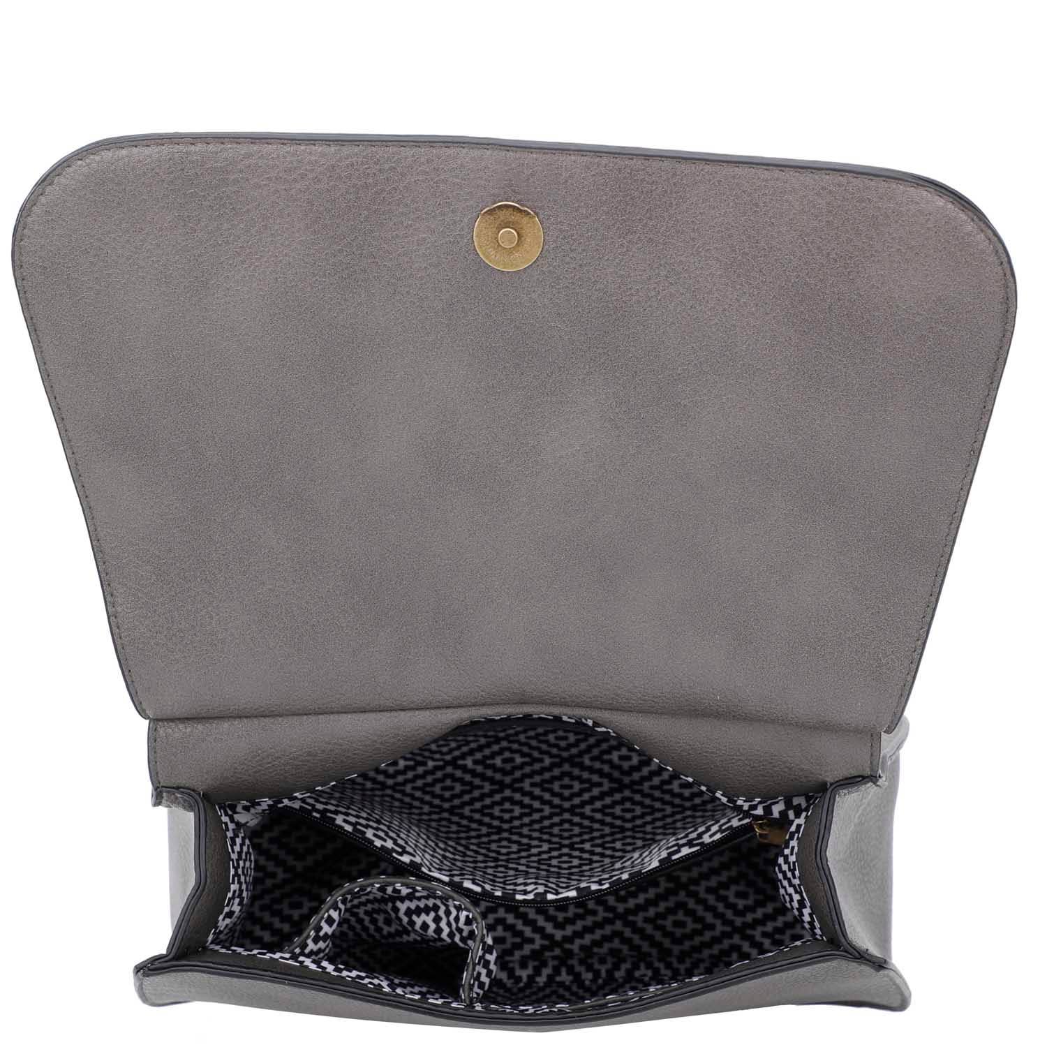 The Carlisle Crossbody: Dark Grey