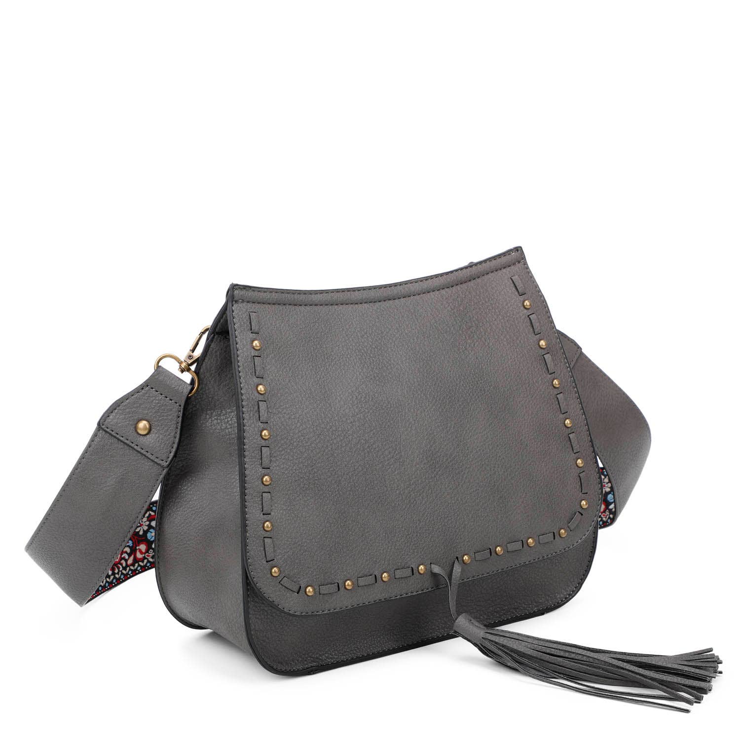 The Carlisle Crossbody: Dark Grey